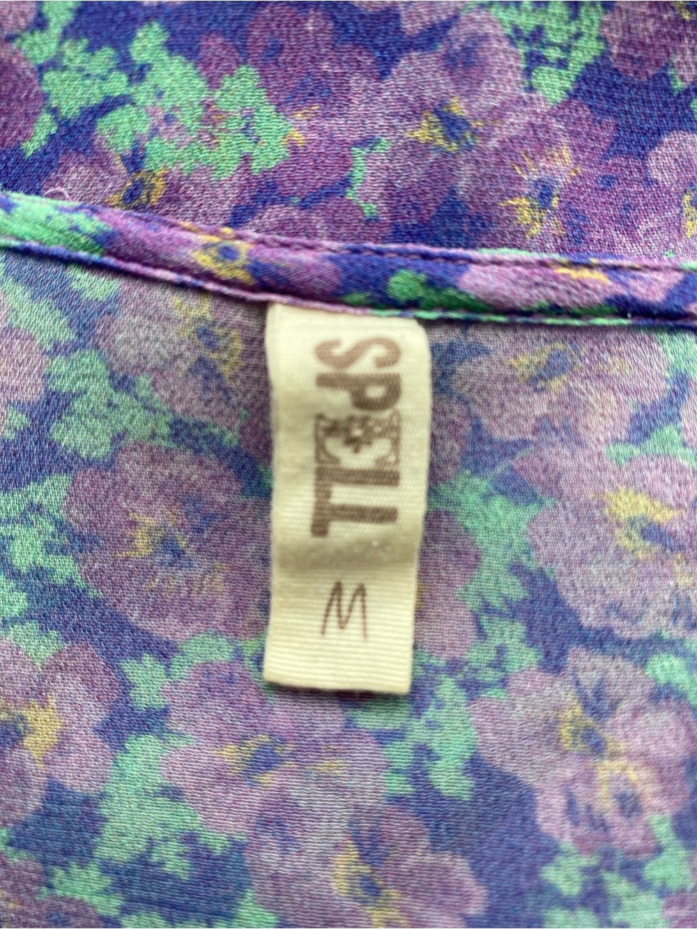 Spell Wildflower Boho Floral Maxi Dress in Purple size medium ๐ - Picture 12 of 15